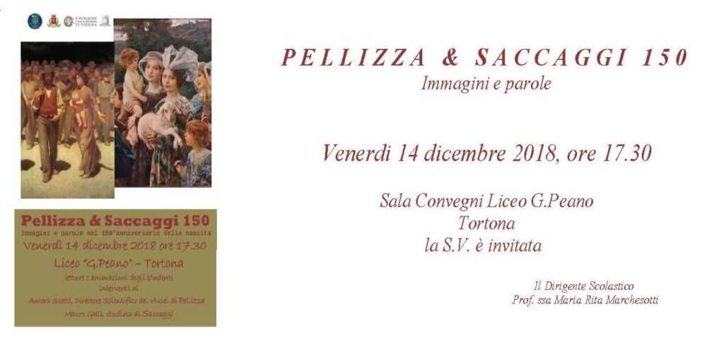 L'invito alla congferenza Pellizza e Saccaggi al Liceo Peano di Tortona