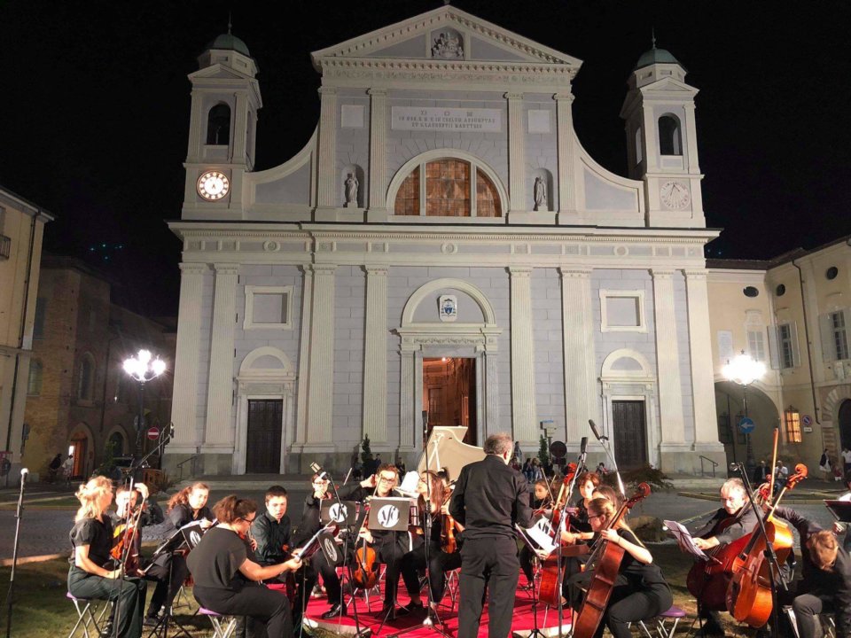 Un'immagine di Piazza Duomo durante il Perosi Festival