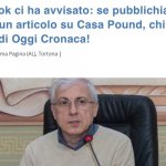 Il quotidiano on-line Oggi Cronaca di Tortona preso nel mirino da facebook per contenuti razzisti