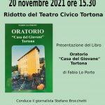La Casa del Giovane di Tortona è ora un libro di Fabio Lo Porto